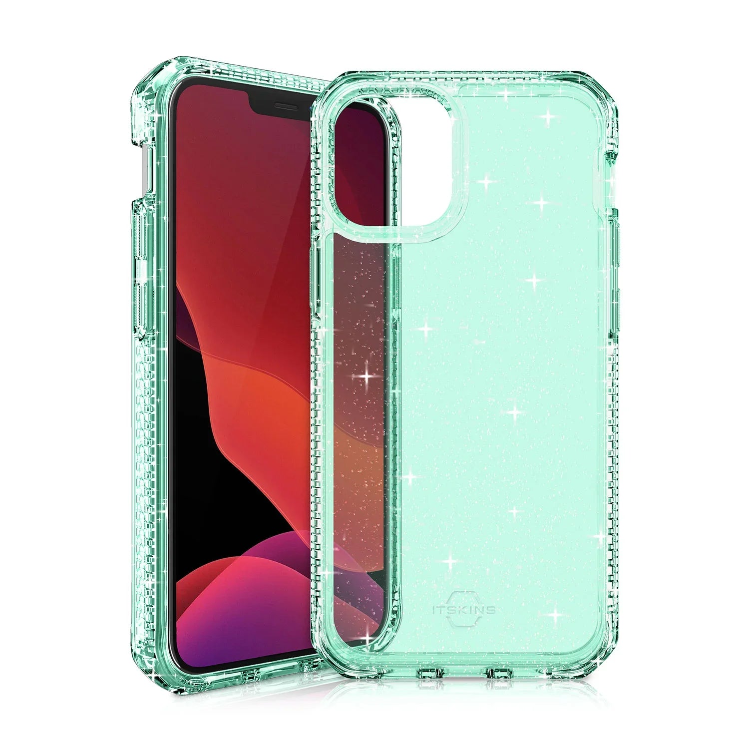 Itskins Hybrid Spark iPhone 12 Pro Max Case - Tiffany Green - Tashqila Itskins Hybrid Spark iPhone 12 Pro Max Case - Tiffany Green - Tashqila
